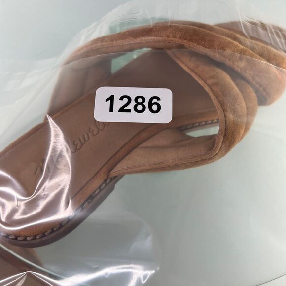 Madewell Skyler Slide Sandals Size 5.5 Brown Suede Leather Slip On - Picture 8 of 8